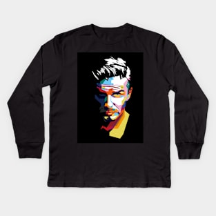 WPAP-david beckam Kids Long Sleeve T-Shirt